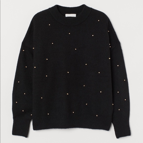 H&M Gold Gem Pullover Sweater - Picture 1 of 5